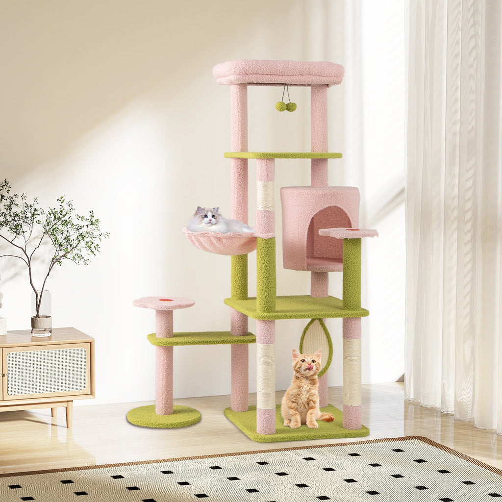 58” Multi-Level Floral-Pink