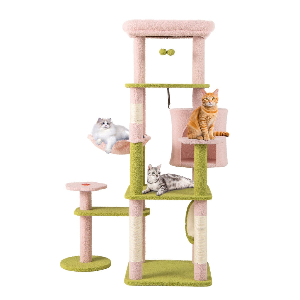 58” Multi-Level Floral-Pink