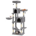 78" Multi-Level Grey Cat Tree
