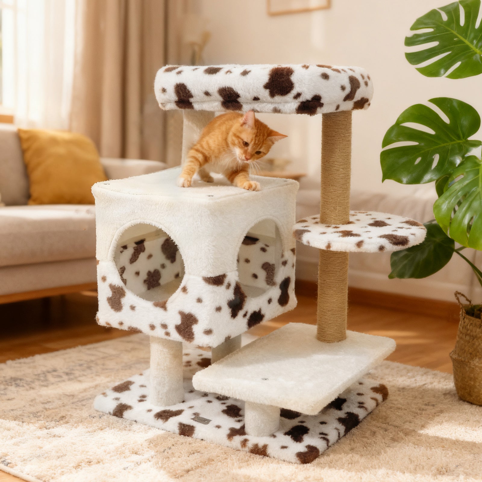 Cow Print Cat Tree