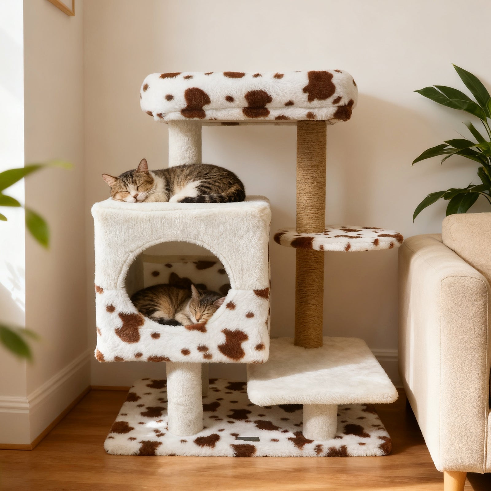 Cow Print Cat Tree