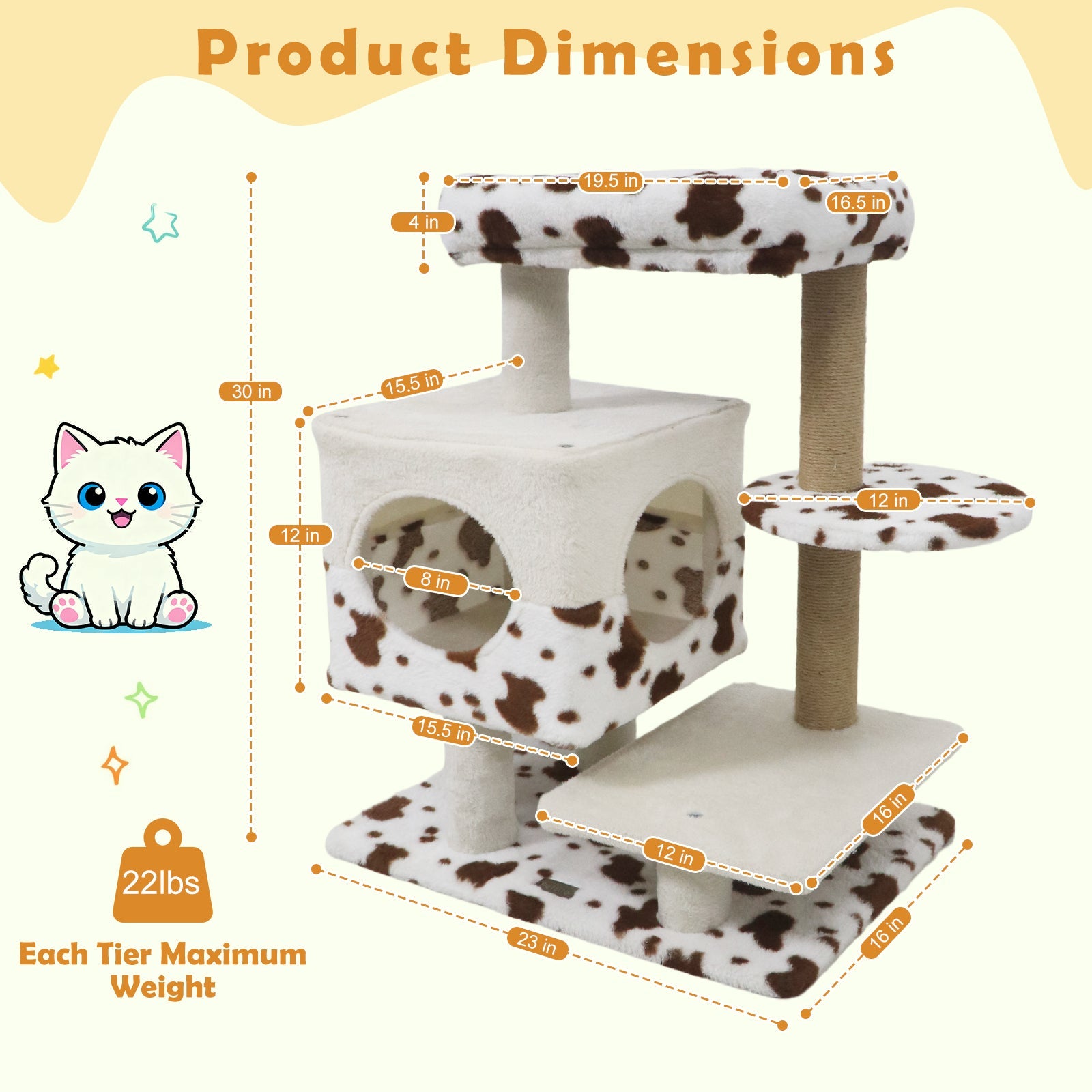 Cow Print Cat Tree