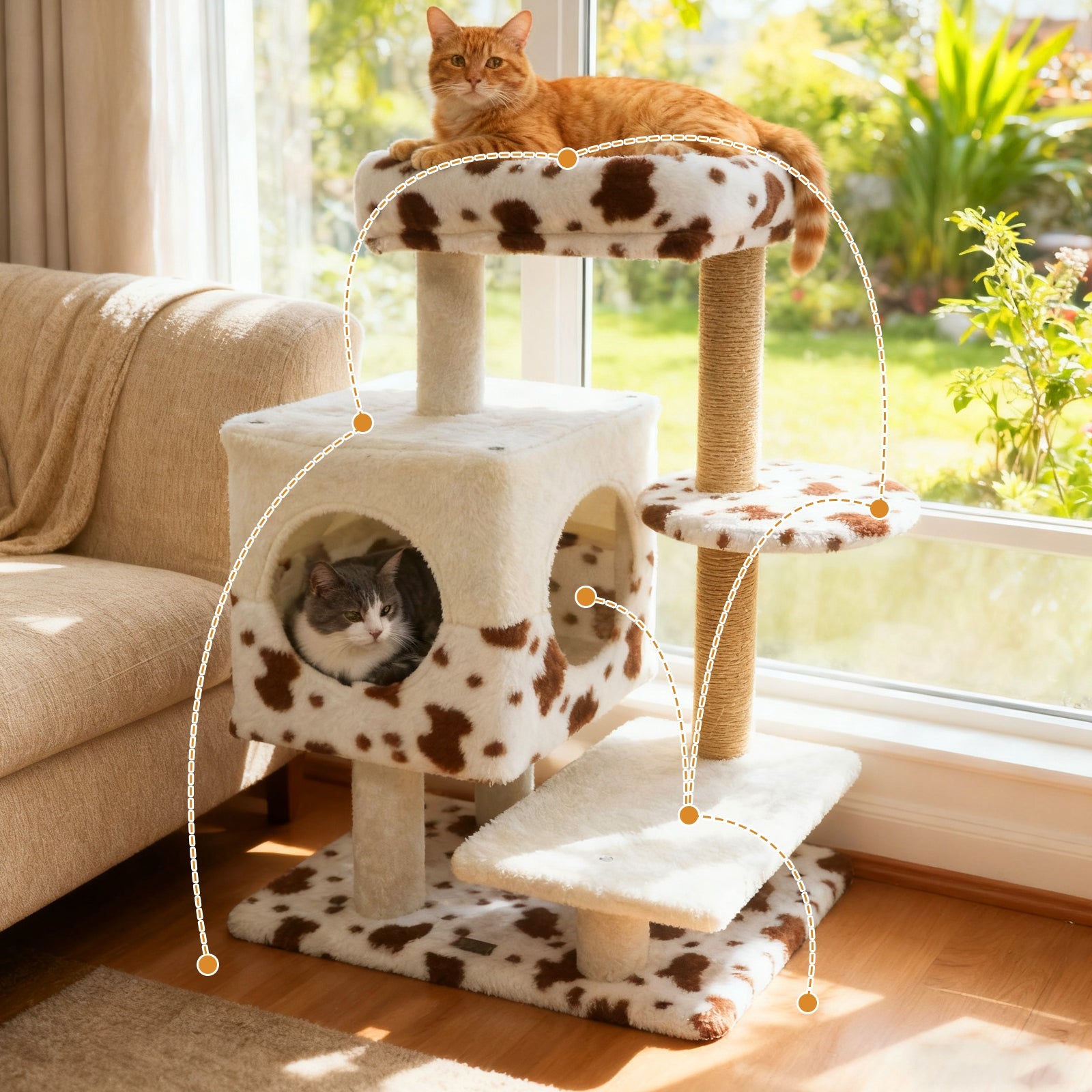 Cow Print Cat Tree