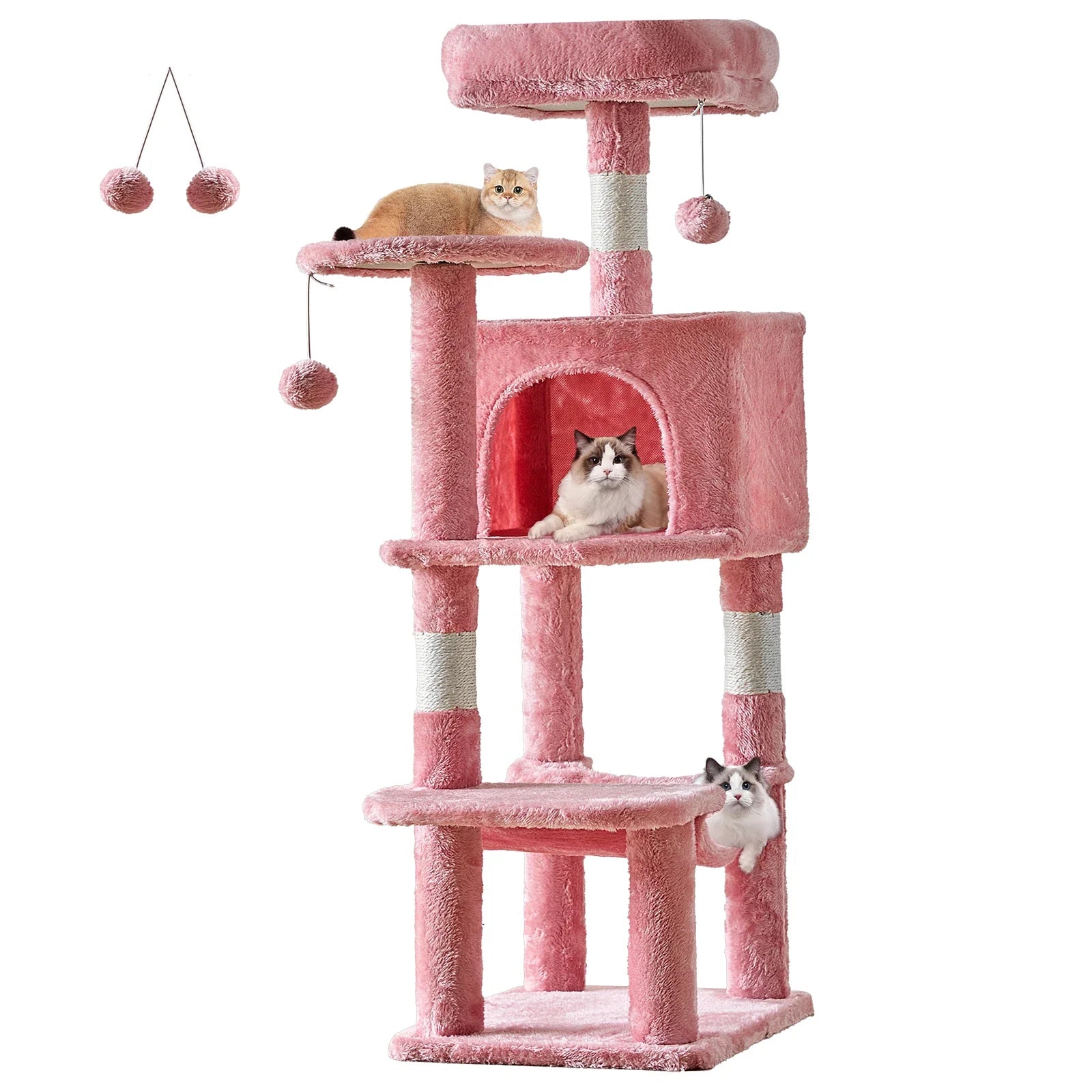 Cat Tree Tall Multi-Cat Climbing-Sisal Posts