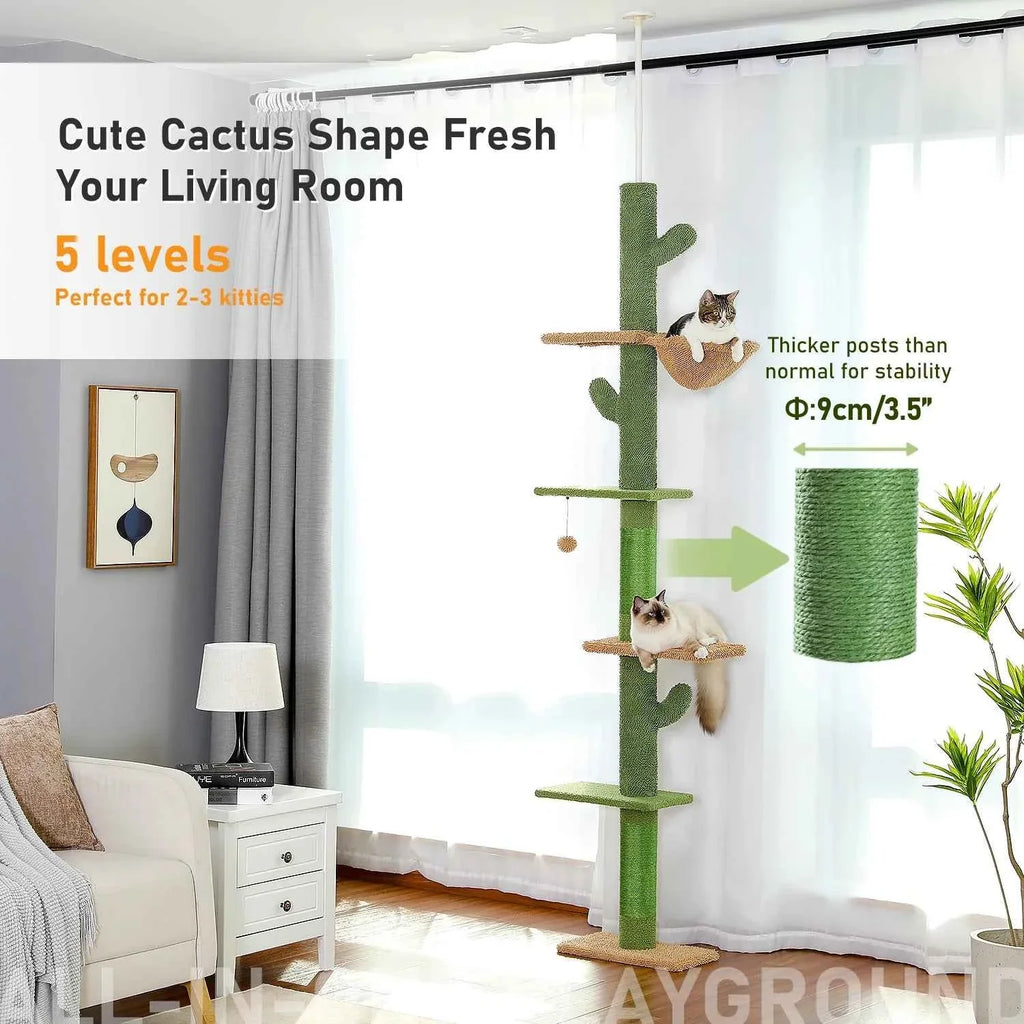 5 Tier Cat Tree Tower-Hammock