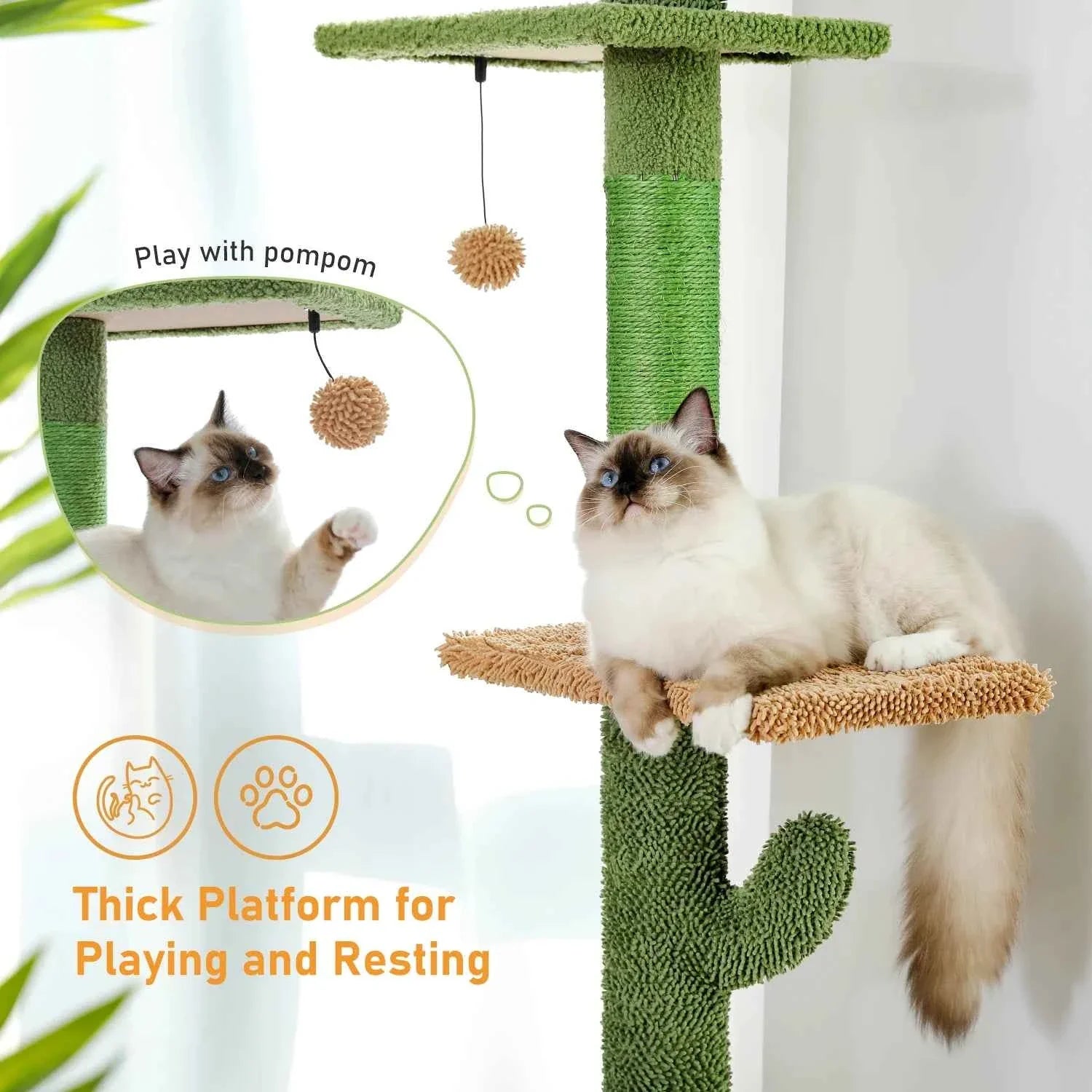 5 Tier Cat Tree Tower-Hammock