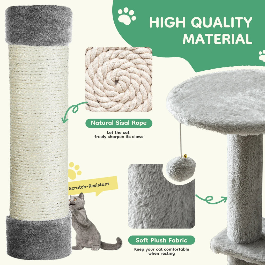 Cat Tree Tall Multi-Cat Climbing-Sisal Posts
