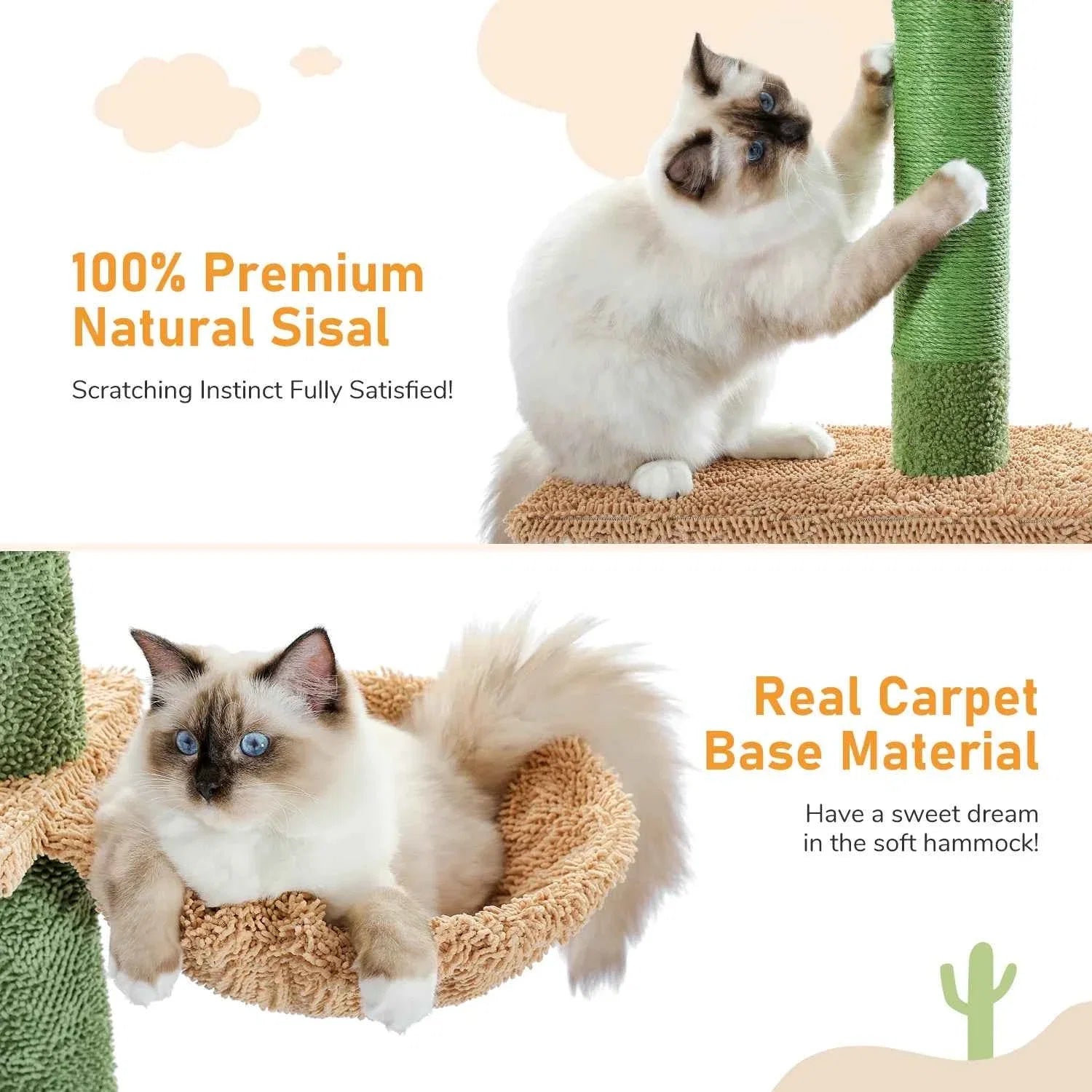 5 Tier Cat Tree Tower-Hammock