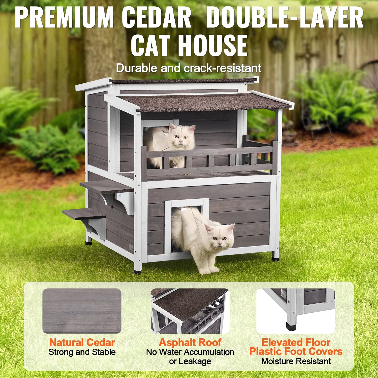 2 Story Outdoor Cat House