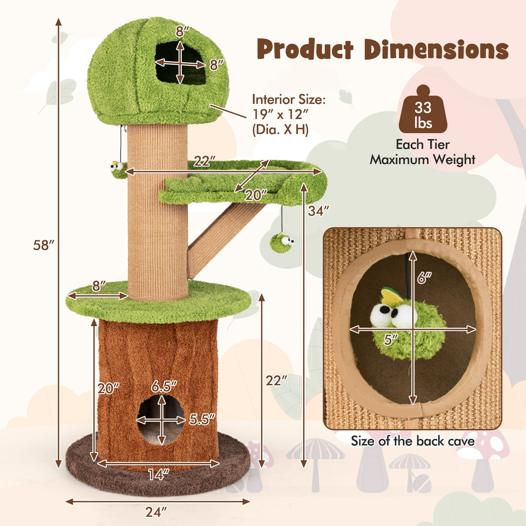 Mushroom Cat Tree